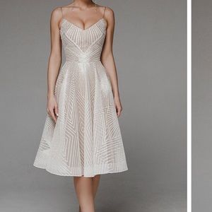 Strappy Sexy V-Neck A Line Backless Party Dress